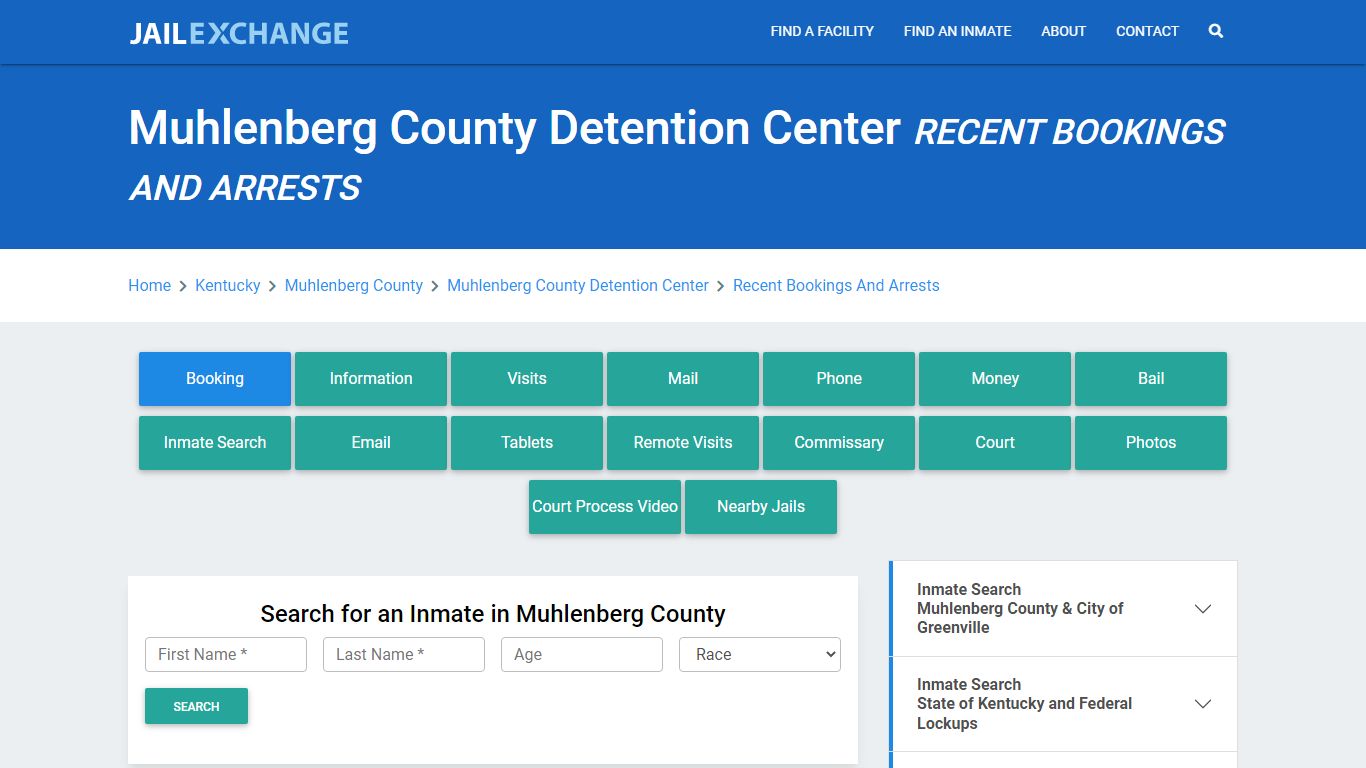 Muhlenberg County Detention Center Recent Bookings And Arrests